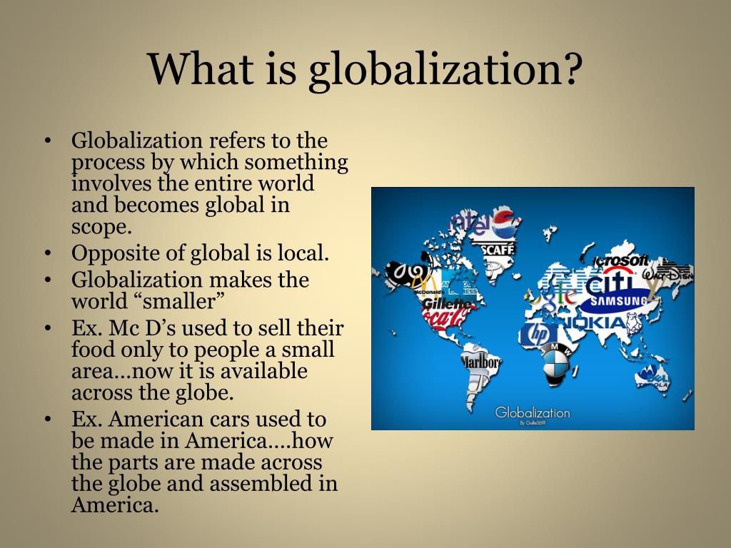 visual presentation of globalization