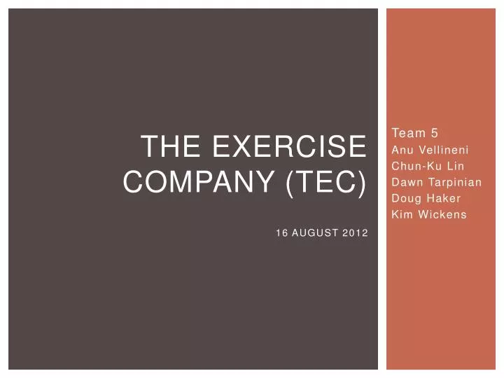 the exercise company tec n.