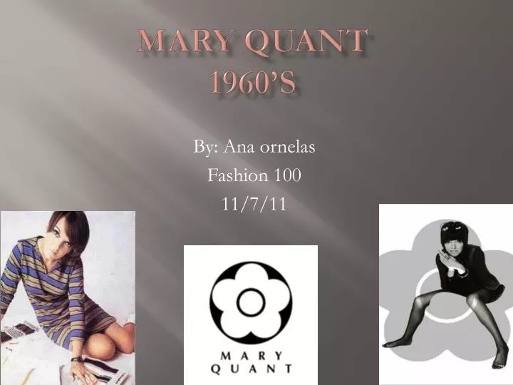 mary quant 1960 s n.