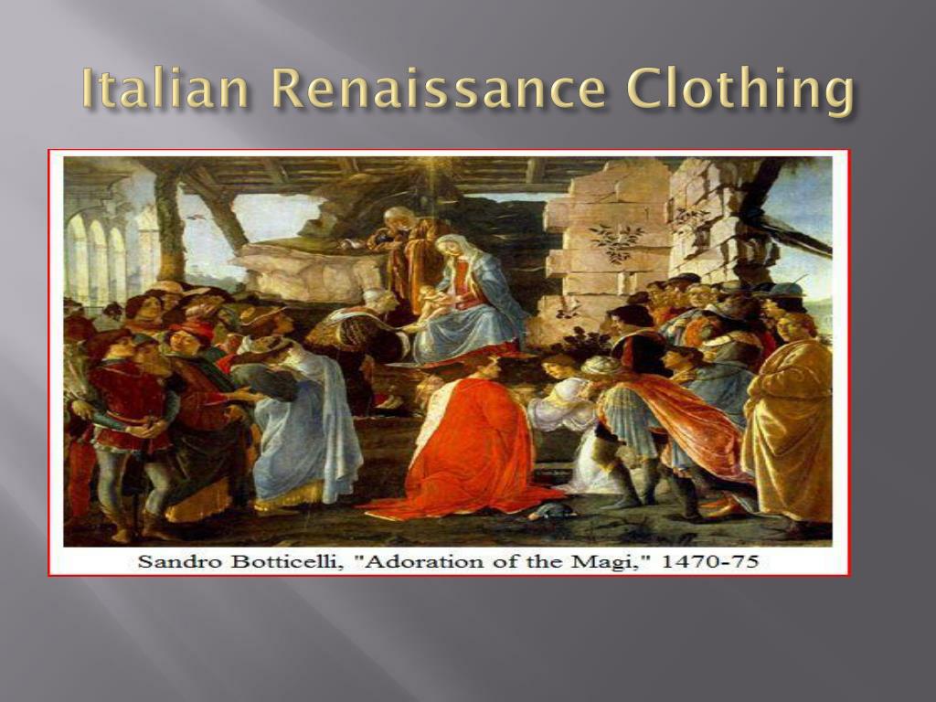 italian renaissance fashion essay