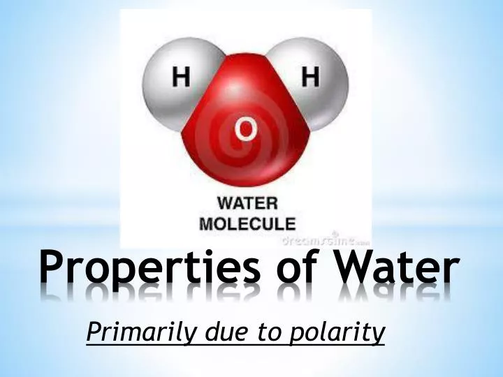 properties of water n.