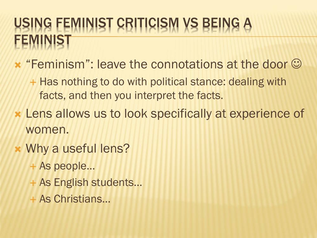 feminist analysis example