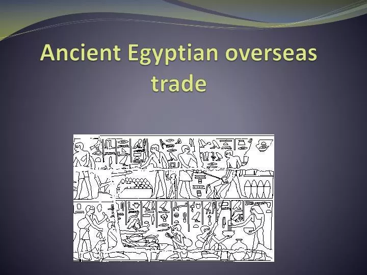 ancient egyptian overseas trade n.