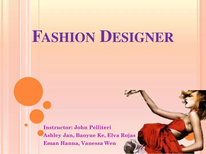 ppt presentation fashion designer