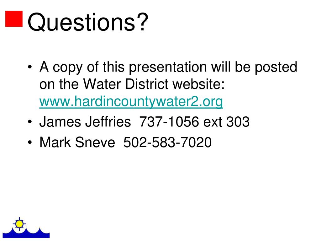 PPT Hardin County Water District No. 2 Nolin River Watershed Wastewater Project PowerPoint