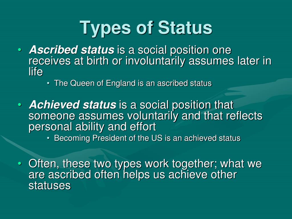 What Are The Types Of Status In Sociology At Tracey Jones Blog