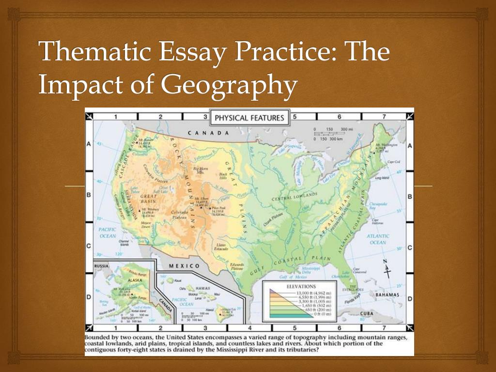 geography thematic essay