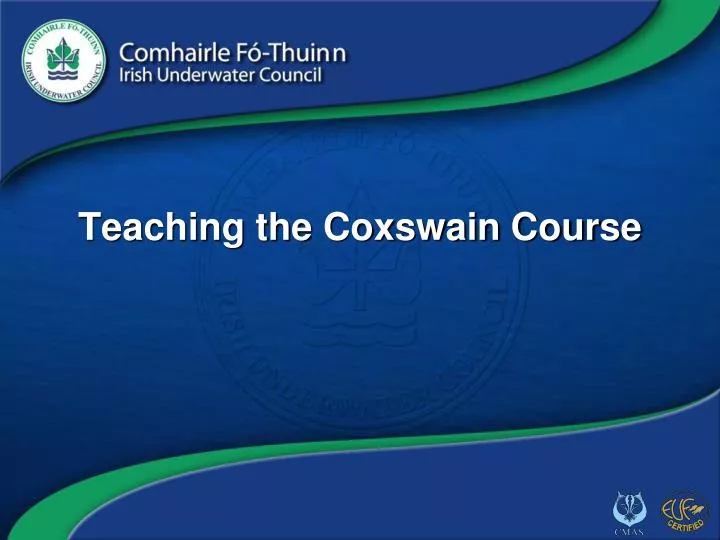 teaching the coxswain course n.