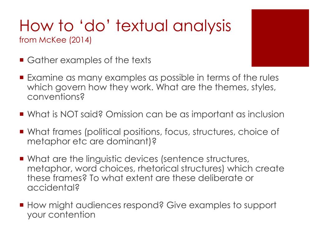 textual analysis research topics