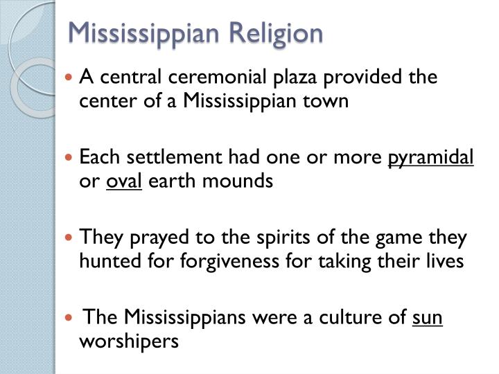 PPT Mississippian PowerPoint Presentation ID1617613