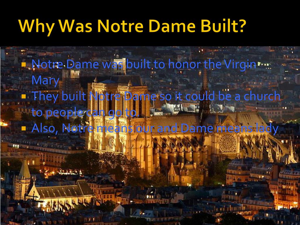 PPT Notre Dame PowerPoint Presentation Free Download ID 1617787