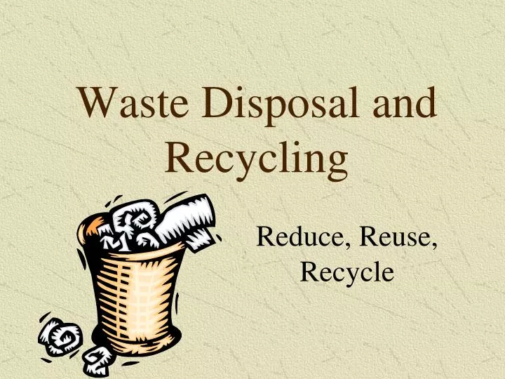 waste disposal and recycling n.
