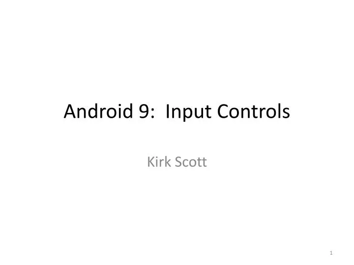 android 9 input controls n.