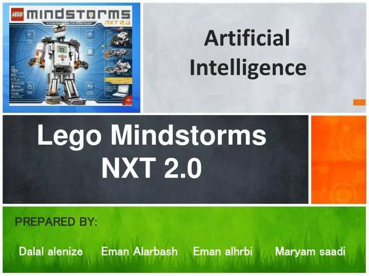 PPT - Lego Mindstorms NXT 2.0 PowerPoint Presentation, free download -  ID:1618450