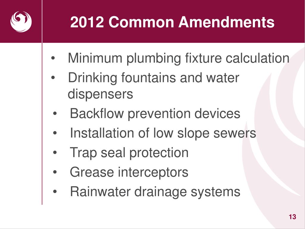 PPT 2012 Plumbing Codes International Plumbing Code Uniform Plumbing