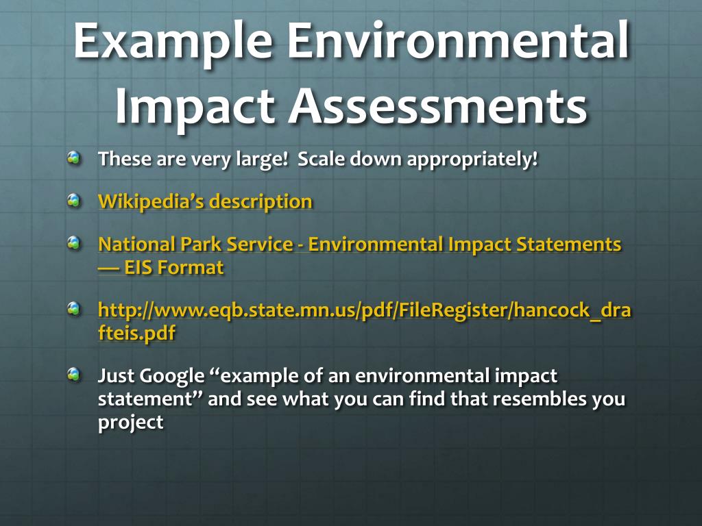 environmental impact assessment dissertation topics