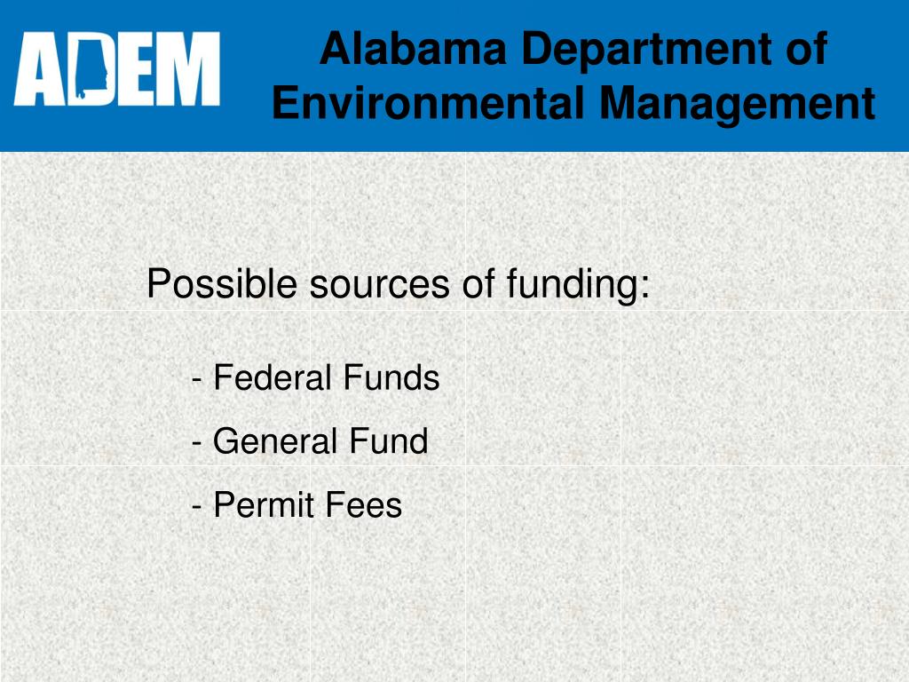 PPT - Alabama Department Of Environmental Management PowerPoint ...