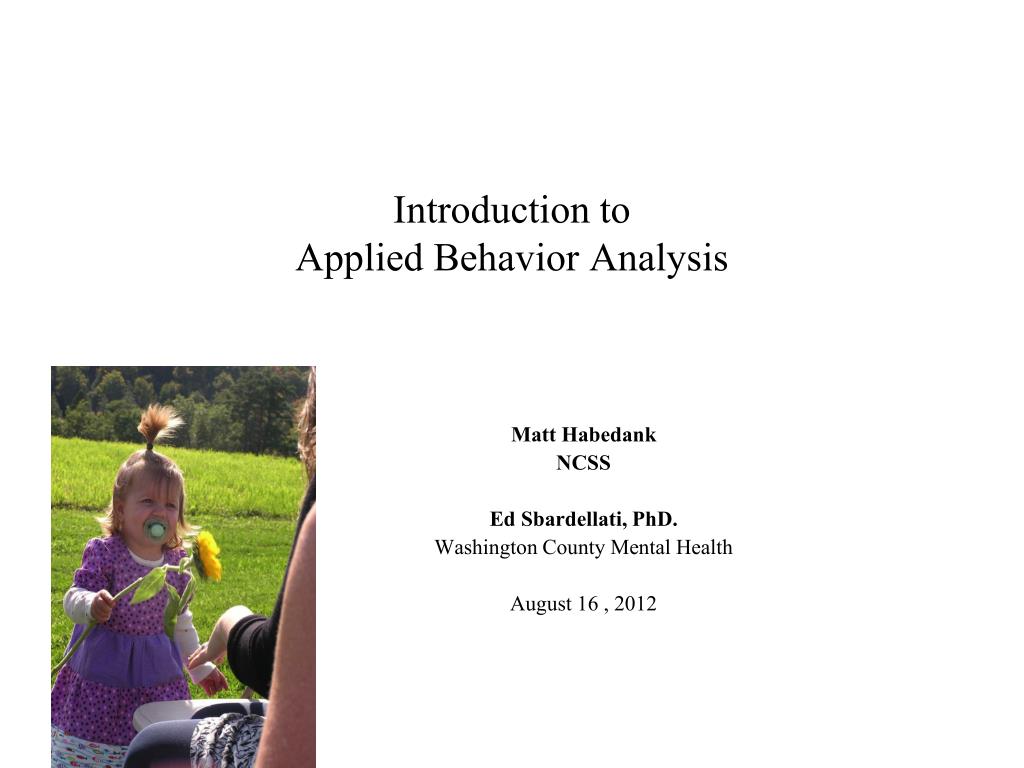 dissertation applied behavior analysis