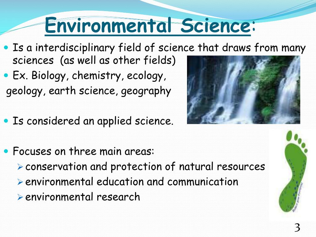 environmental science presentation topics