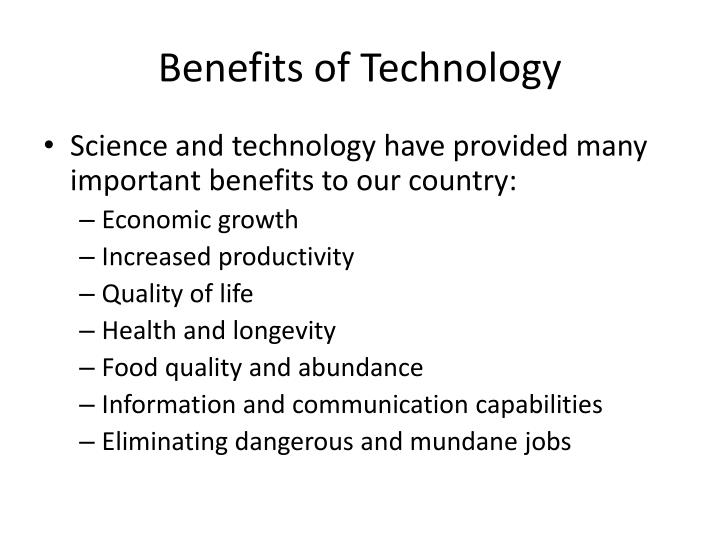 Technology Benefits Meaning Technology Benefits Meaning