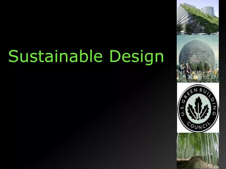 sustainable design n.