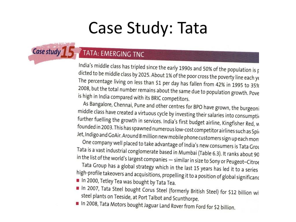 case study on tata