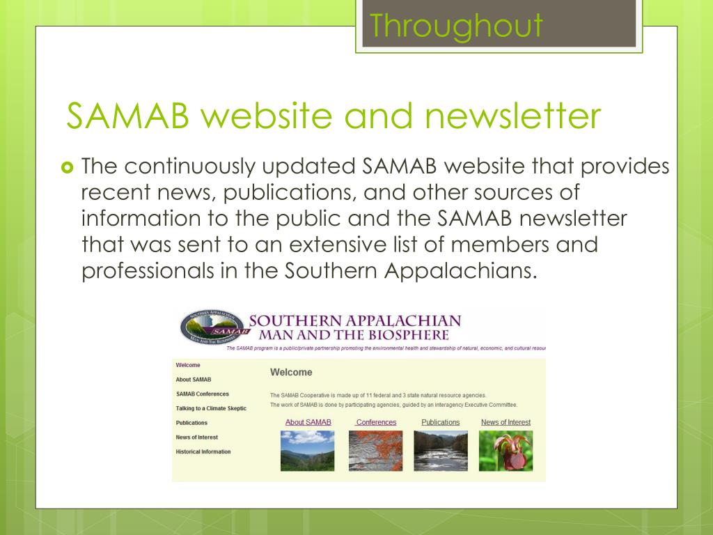 PPT - Celebrating 25 Years of SAMAB: Impactful Environmental ...