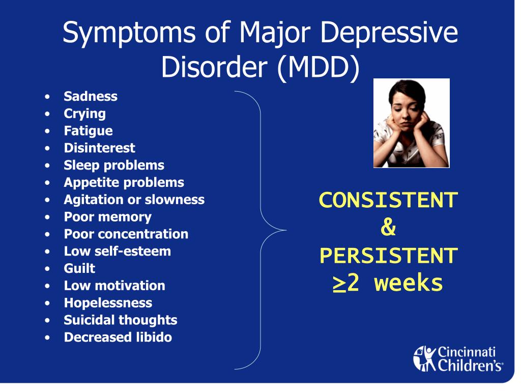 Diagnosis Major Depressive Disorder