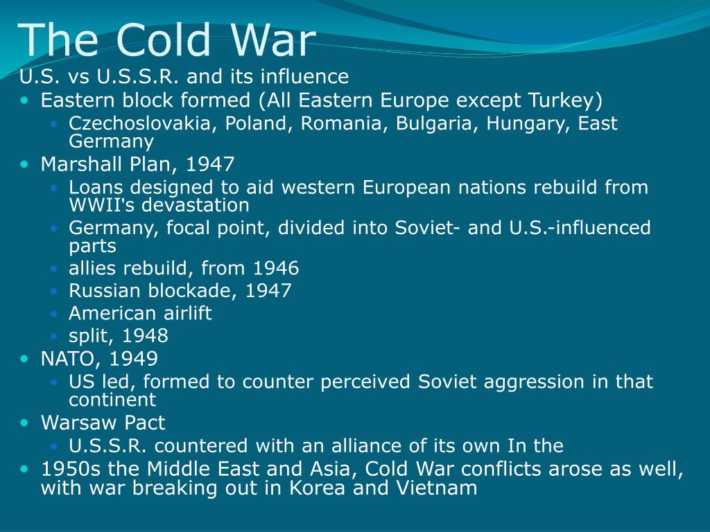 PPT - Western Europe and Eastern Europe in the Decades of the Cold War ...