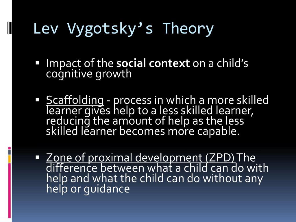 Lev Vygotsky S Sociocultural Theory
