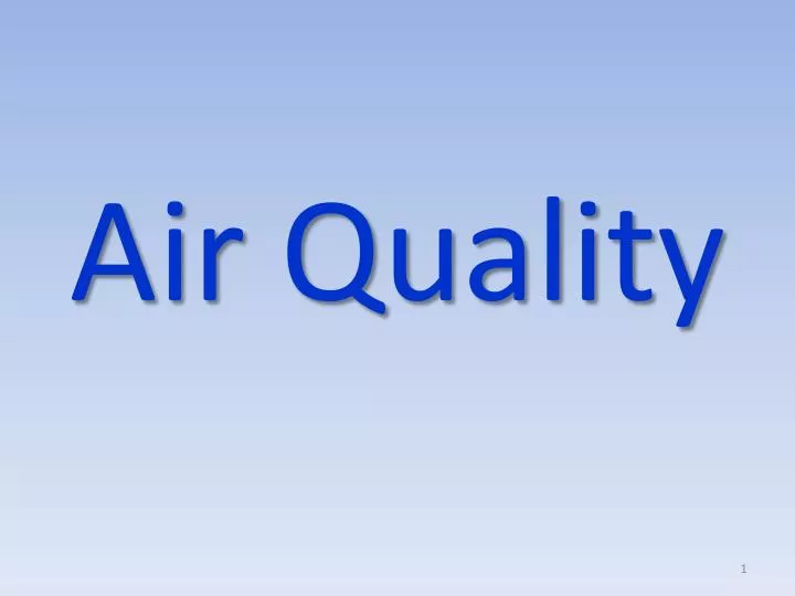 air quality n.