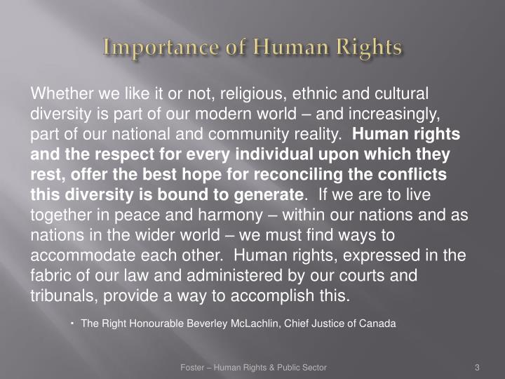the importance of human rights essay
