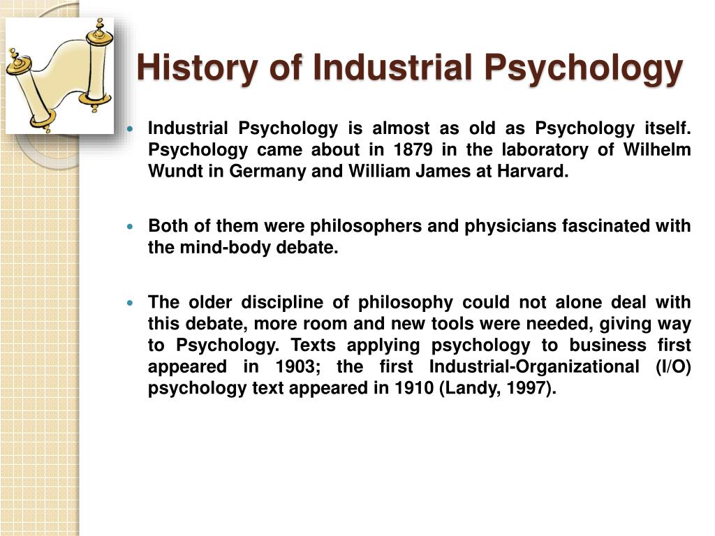 research topics related to industrial psychology