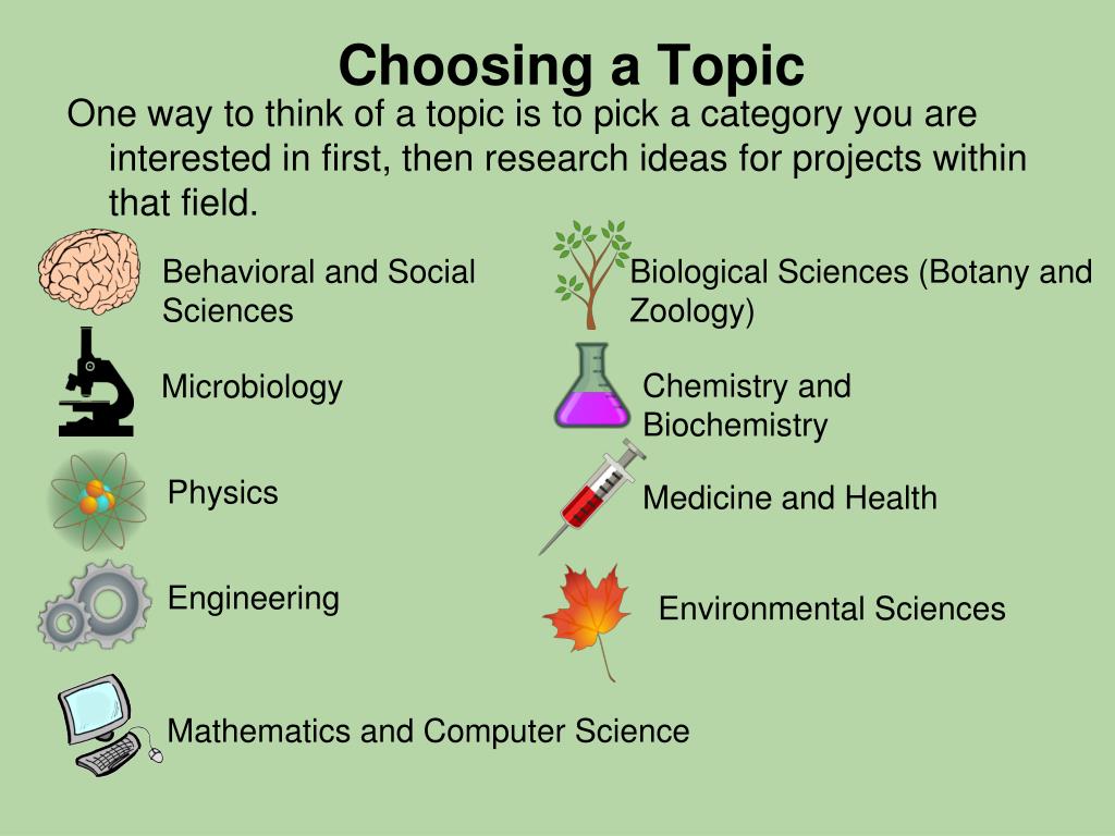 topics for presentation related to science