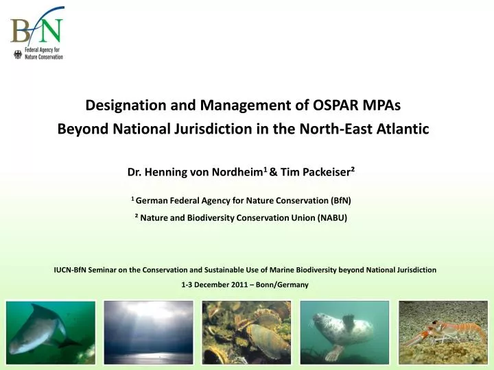 PPT Designation and Management of OSPAR MPAs Beyond National