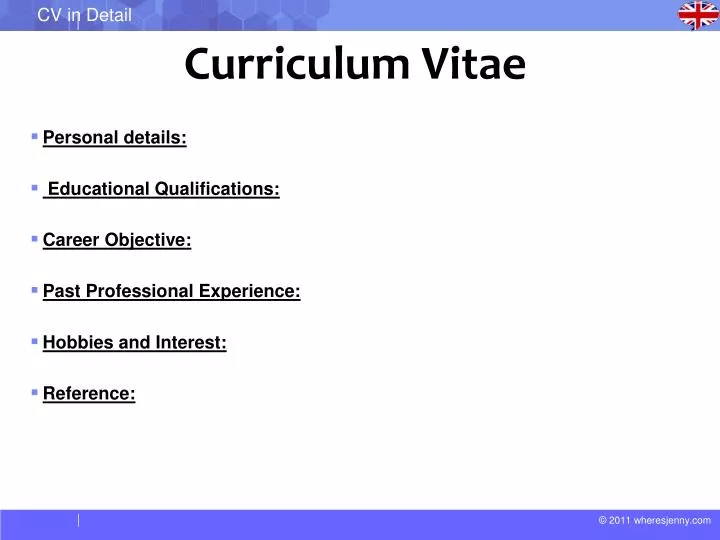 ppt curriculum vitae powerpoint presentation id 1624039 origin of curriculum vitae
