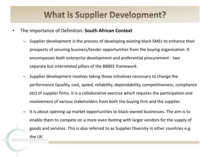 PPT Supplier Development in the Mining Sector PowerPoint Presentation