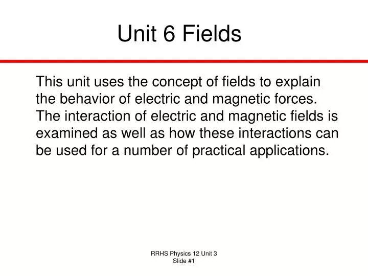 unit 6 fields n.