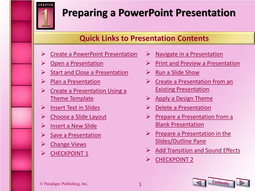 prepare a presentation on source document