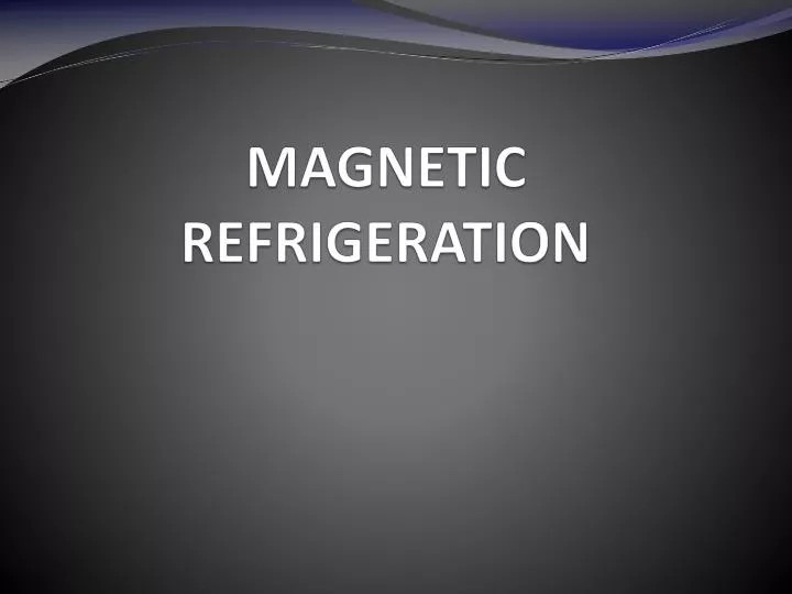 PPT REFRIGERATION PowerPoint Presentation, free download