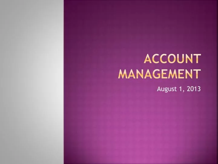 account management n.