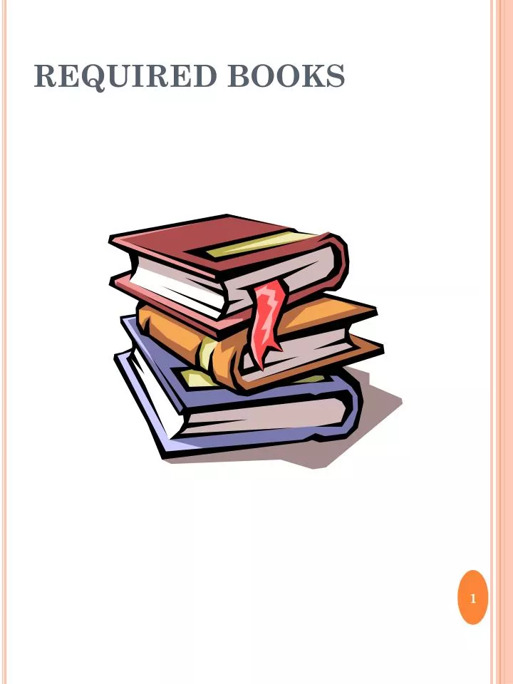PPT REQUIRED BOOKS PowerPoint Presentation, free download ID1625208