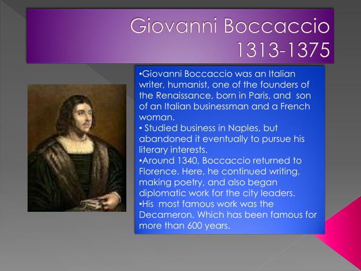 an analysis of giovanni boccaccios view of women an analysis of giovanni boccaccios view of women