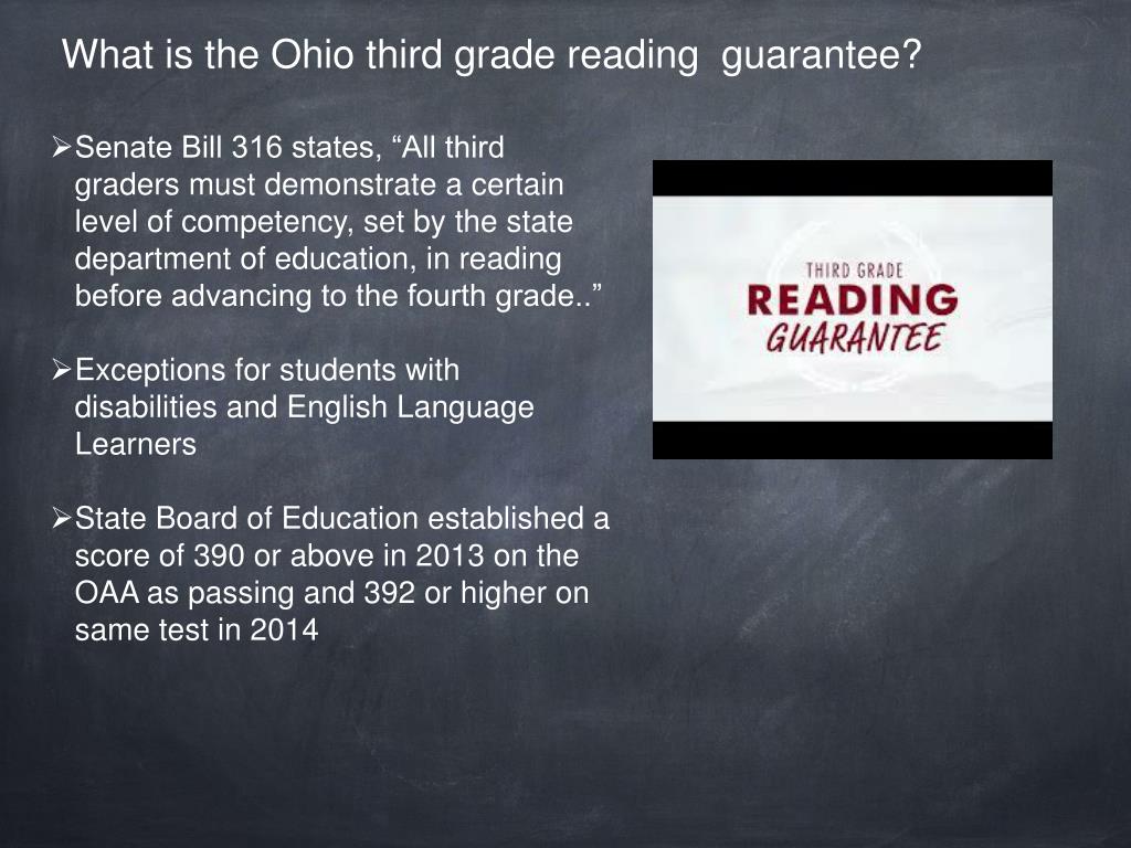 PPT Ohio’s Third Grade Reading Guarantee How can we guarantee our