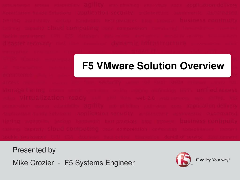 PPT F5 VMware Solution Overview PowerPoint Presentation free