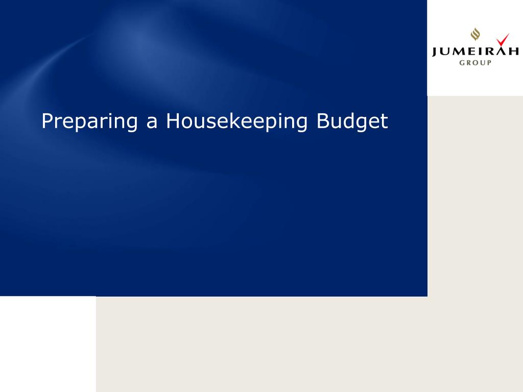 ppt preparing a housekeeping budget powerpoint presentation id