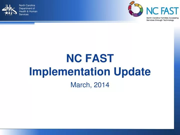 PPT NC FAST Implementation Update PowerPoint Presentation, free