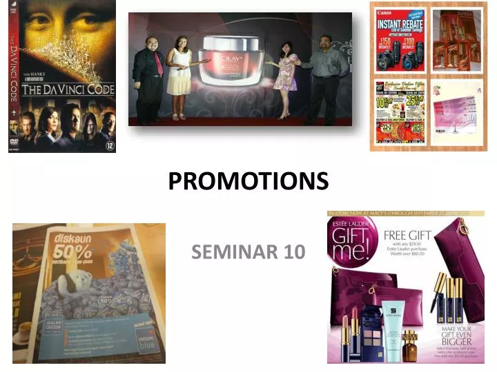 promotions n.