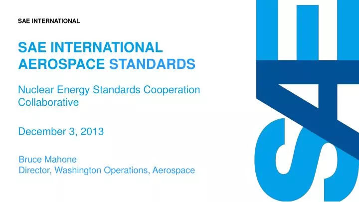 PPT - SAE International aerospace standards PowerPoint Presentation ...