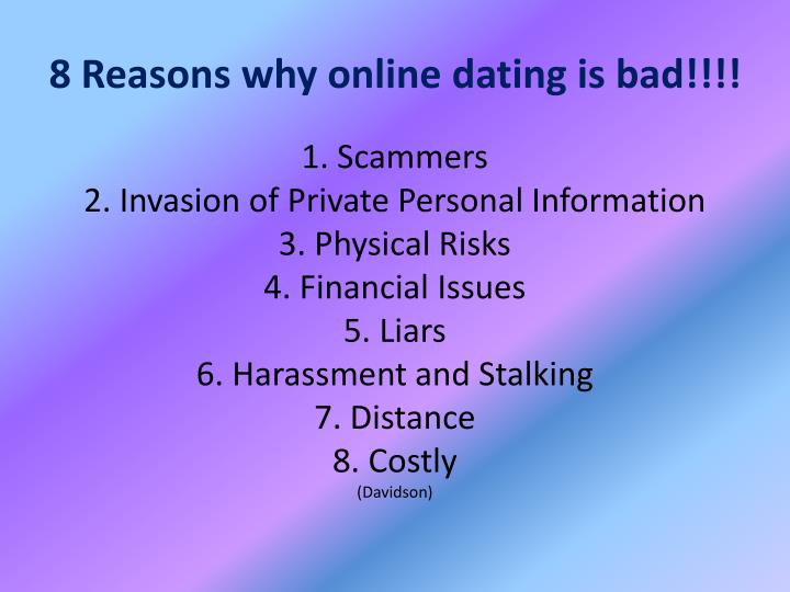 Online dating reasons